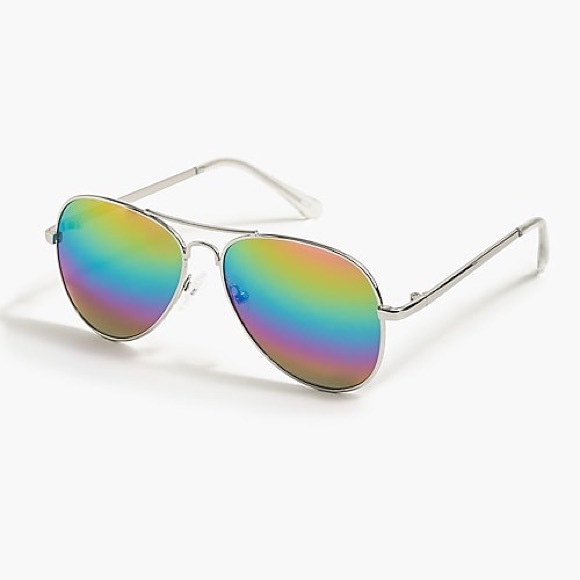 J. Crew Other - J. CREW Kids Sunglasses Aviator Unisex Rainbow